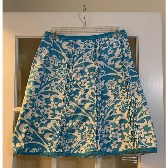 Old navy blue floral patterned ruffle casual skirt old navy size 4 - Picture 1 of 8